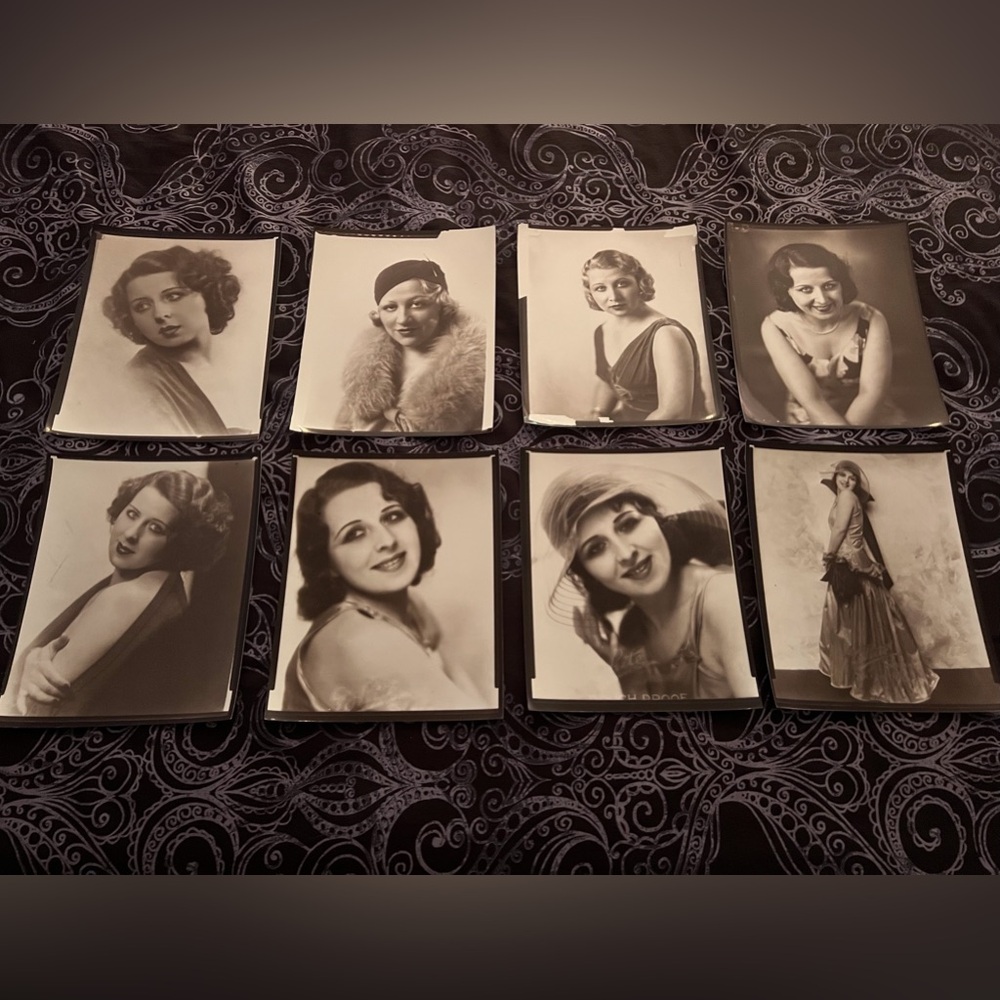 GLAMOUR PHOTOS from 1920’s - -set of 8